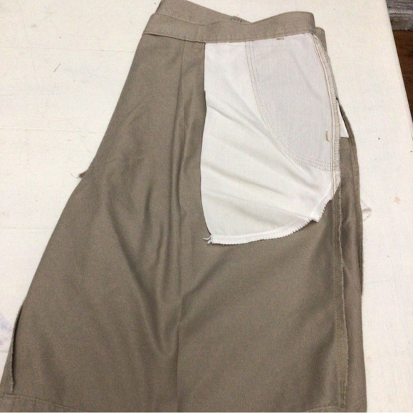 Timber Creek Wrangler Mens Size 40 Tan Khaki Chino Shorts Zip Fly - Picture 6 of 14